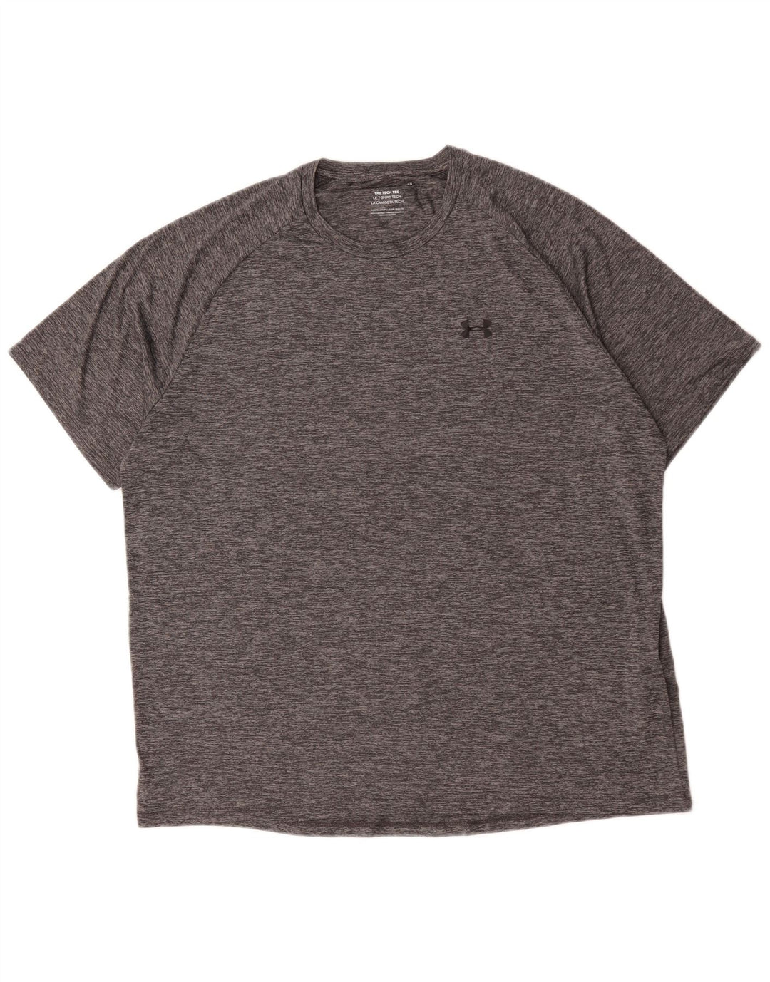 Under Armour Camiseta para hombre Top 2XL Poliéster moteado gris