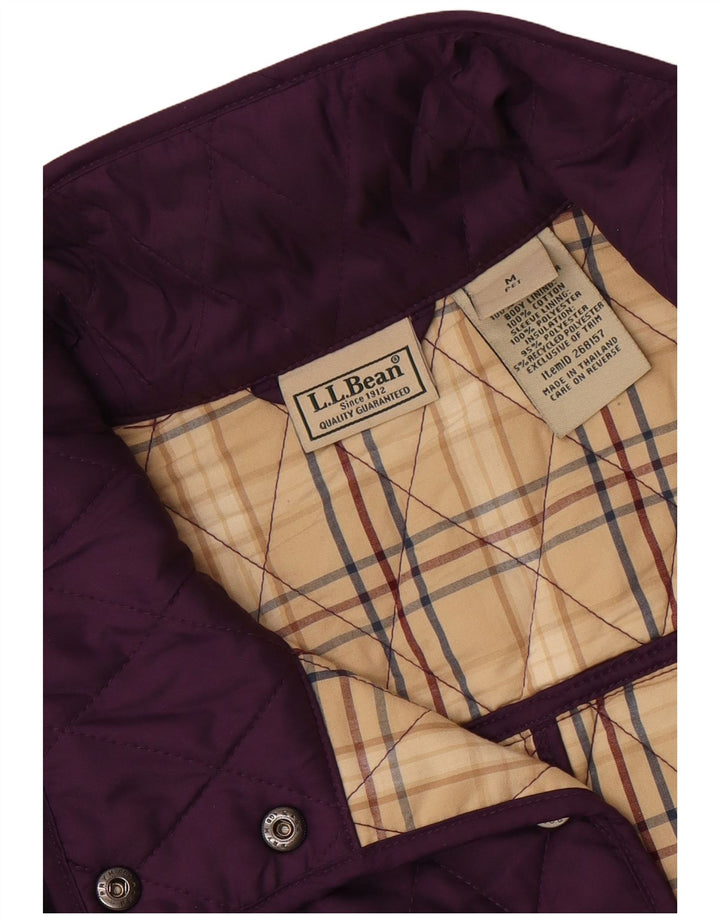 L.L.Bean Chaqueta acolchada para mujer UK 44 Poliéster morado medio