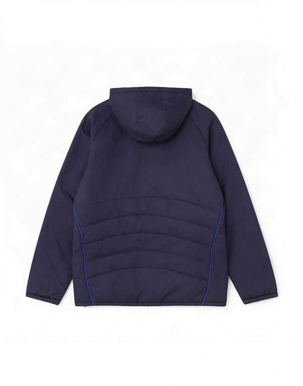 Adidas Chaqueta acolchada con capucha Chelsea FC para hombre UK 46/48 XL Azul marino Nylon