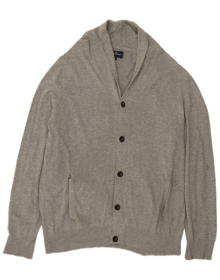MARKS & SPENCER Suéter tipo cárdigan azul Harbor para hombre Algodón gris grande