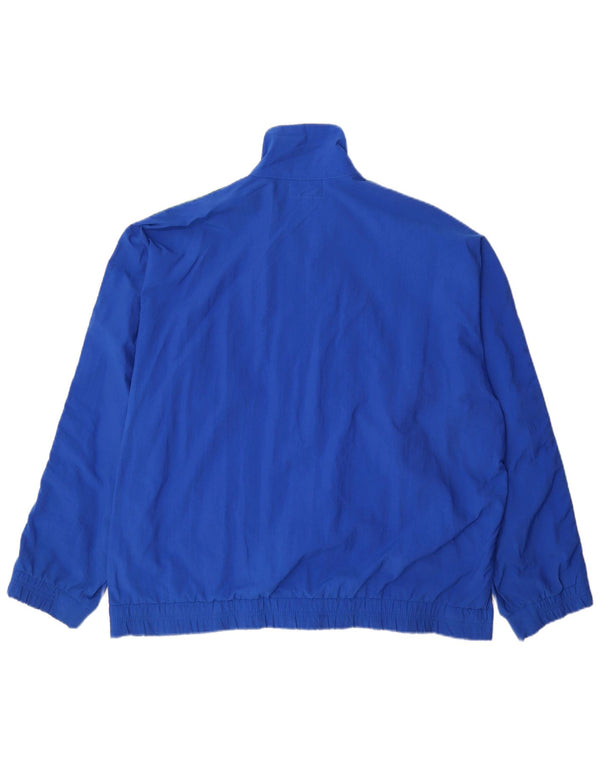 Asics Hombre Graphic Chándal Top Chaqueta IT 50 Medium Azul Colorblock