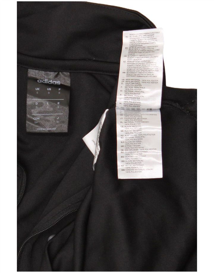 ADIDAS Mens Climalite Zip Neck Jersey Chándal Top Pequeño Negro