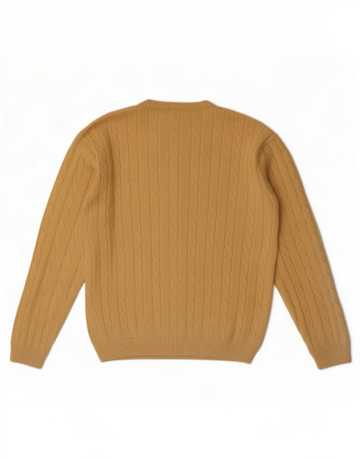 Debenhams Jersey De Cuello Redondo Para Hombre De Algodón Amarillo Medio