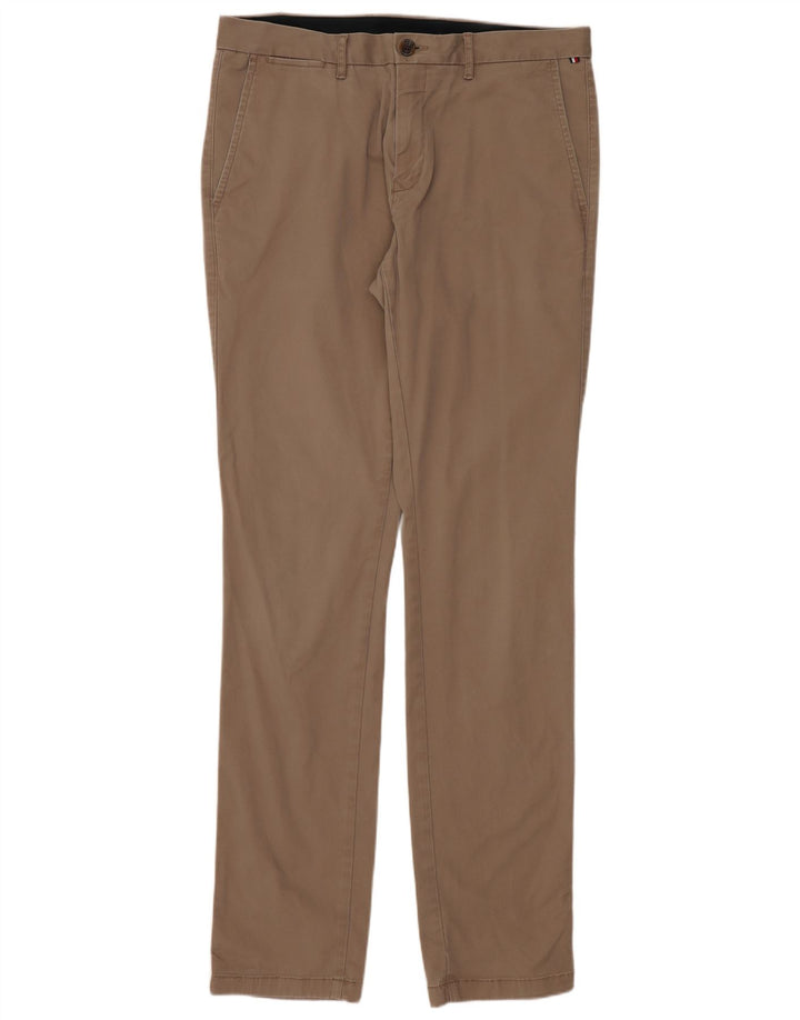 TOMMY HILFIGER Pantalón chino ajustado para hombre W34 L33 Algodón beige