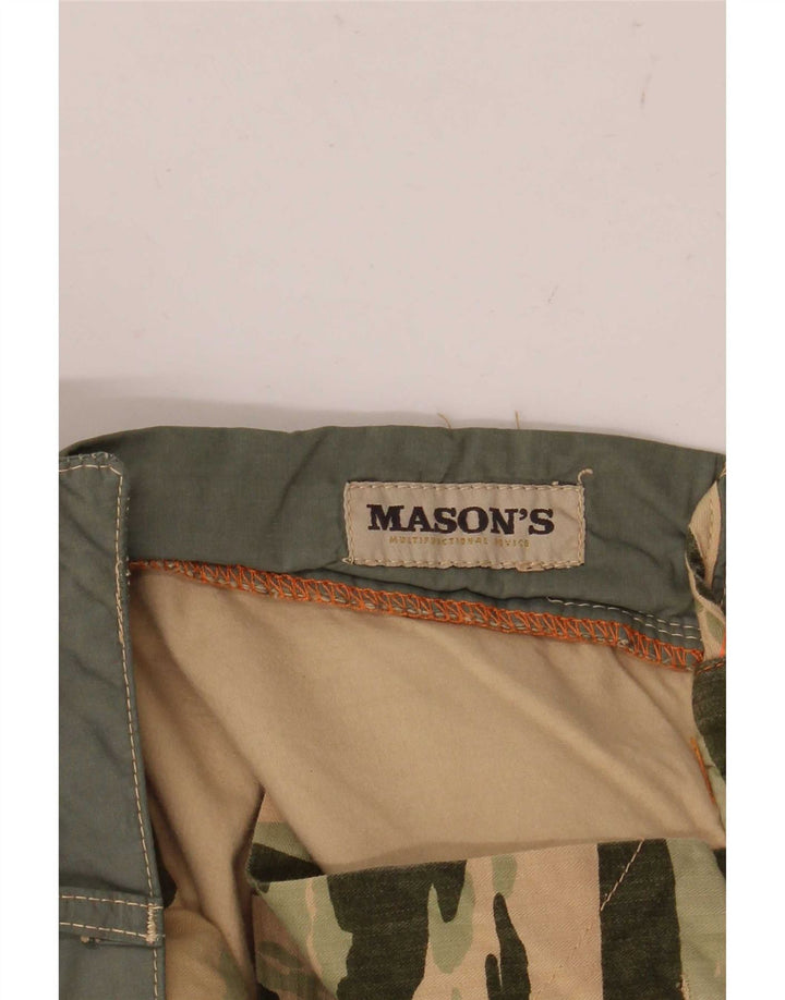 Mason's Pantalones tipo joggers cargo para hombre W32 L34 Verde