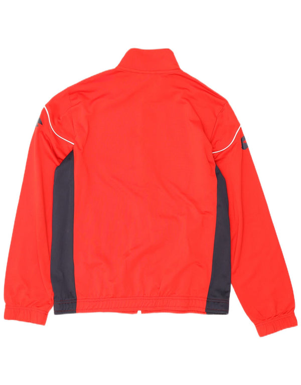 Lotto Mens Graphic Chándal Top Chaqueta Grande Rojo Colorblock Poliéster