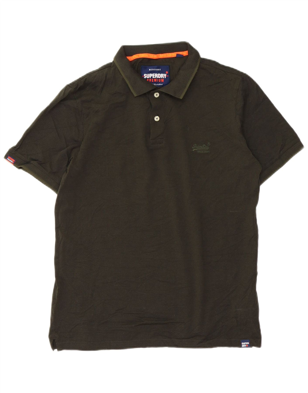 SUPERDRY Polo para hombre de algodón verde grande