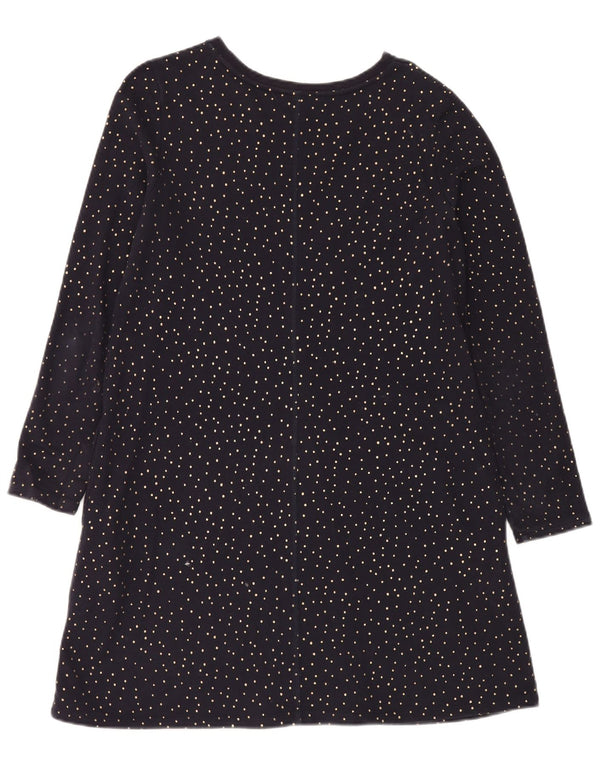 Boden Vestido estilo camiseta de manga larga para mujer UK 40 Mediano Azul marino con lunares