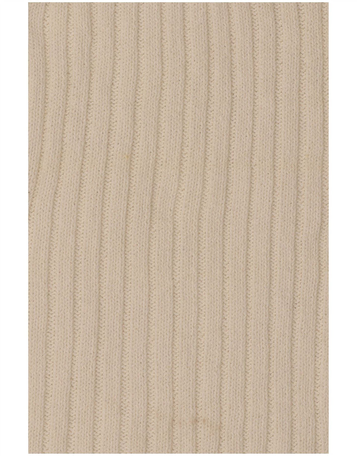 Zara Mujer Chaleco Tank Top UK 12 Medium Blanco Algodón