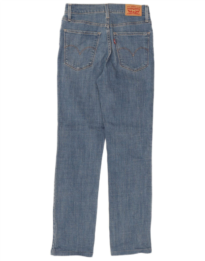 LEVI'S Jeans rectos de talle alto 724 para mujer W26 L32 Azul