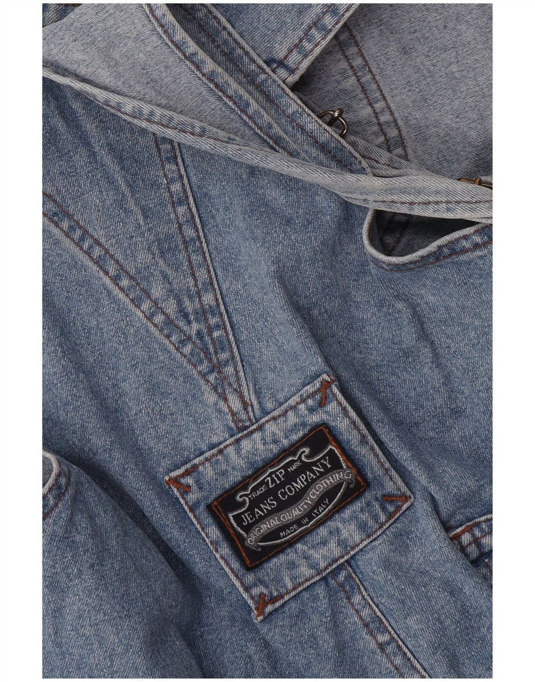 Vaqueros tipo peto cargo con cremallera para mujer W36 L29 Azul