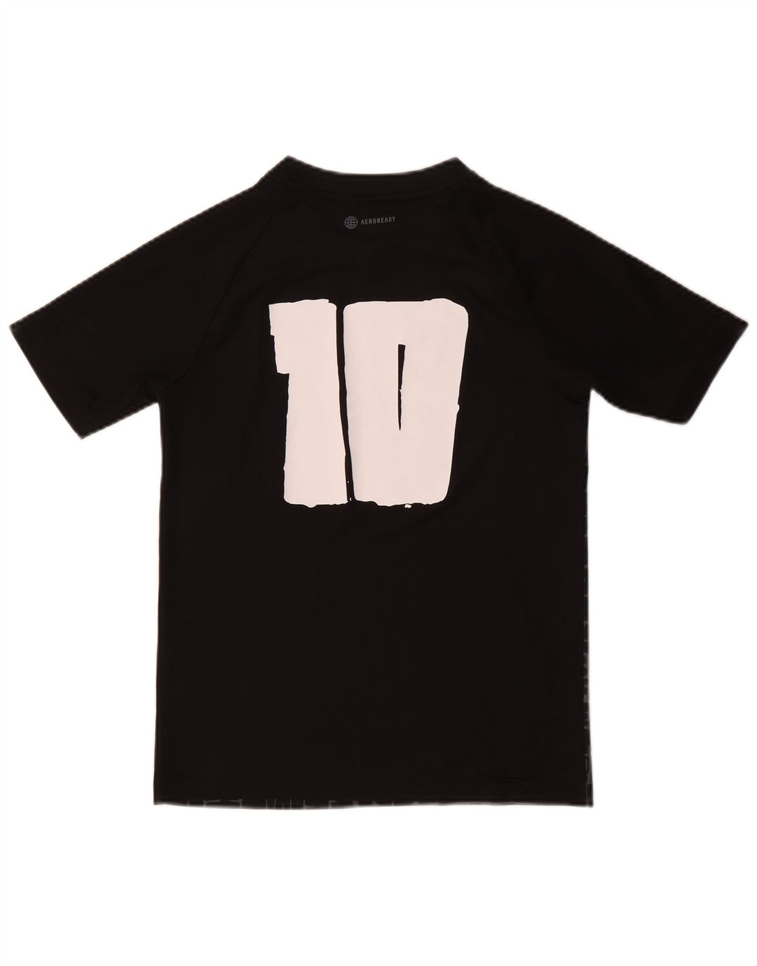 ADIDAS Camiseta con estampado abstracto MESSI para niños 11-12 años Negro