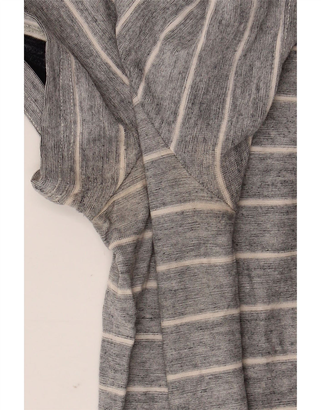 Camiseta Penguin Hombre Top Algodón A Rayas Gris Medio