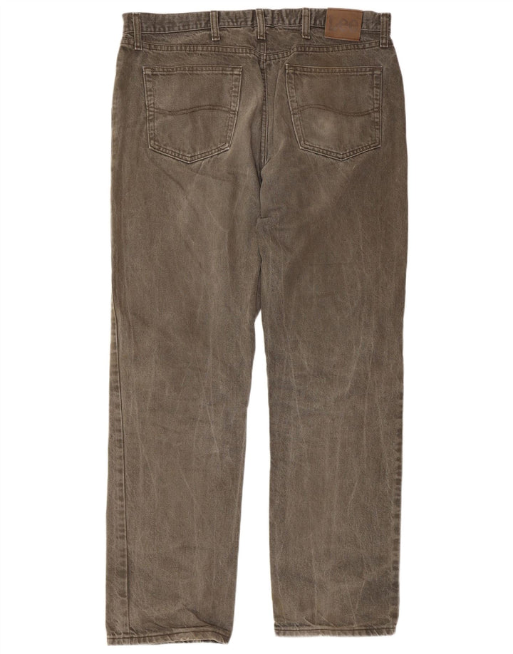 Lee Jeans Rectos De Corte Regular Para Hombre W38 L32 Gris