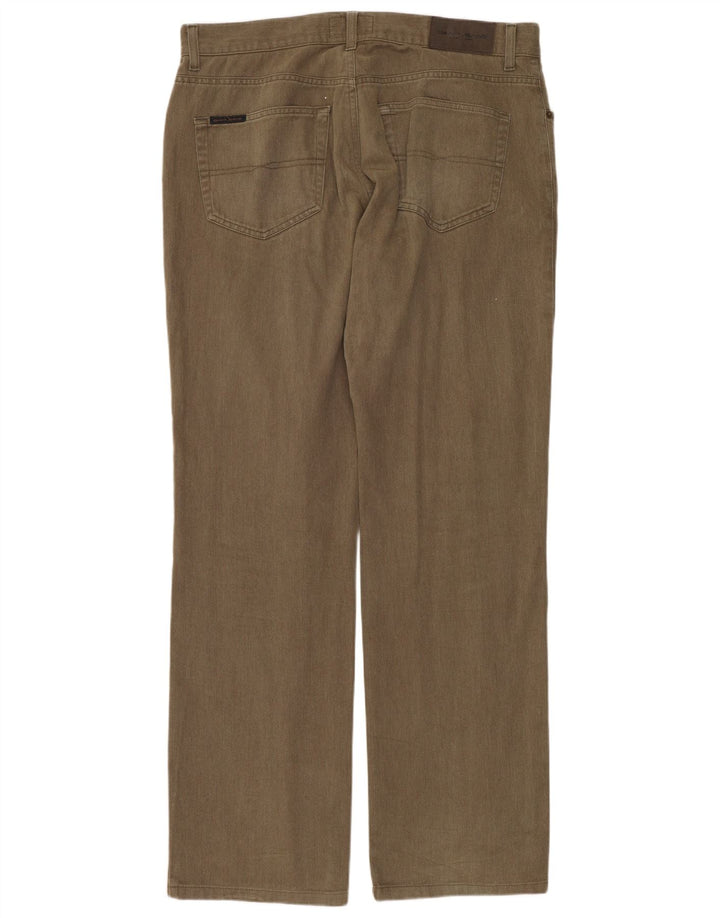 GANT Vaqueros rectos de corte regular para hombre W36 L32 Algodón caqui