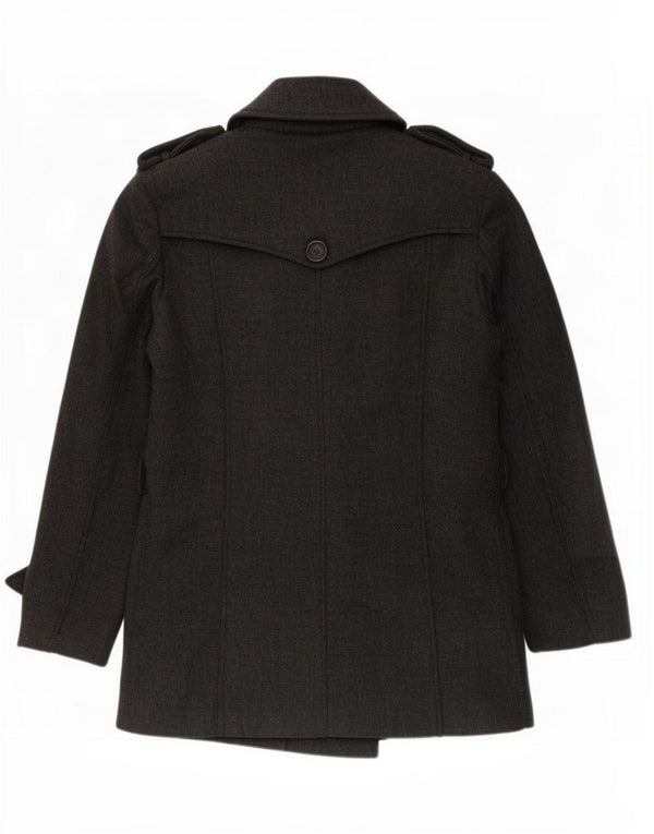 Zara Hombre Chaquetón UK 38 Gris Medio