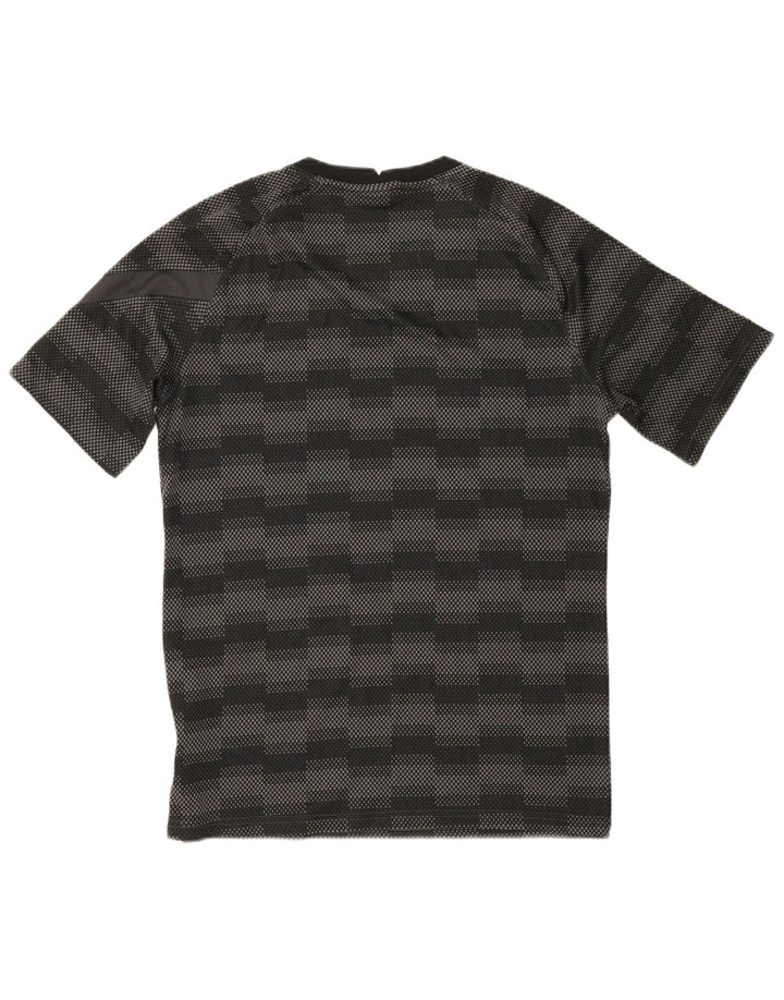 Camiseta Nike Dri Fit para hombre Top poliéster geométrico negro mediano