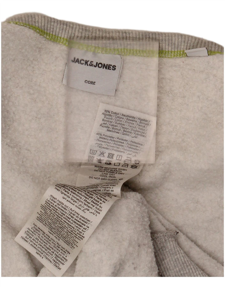 Jack & Jones Hombre Sudadera Jumper Large Gris Algodón