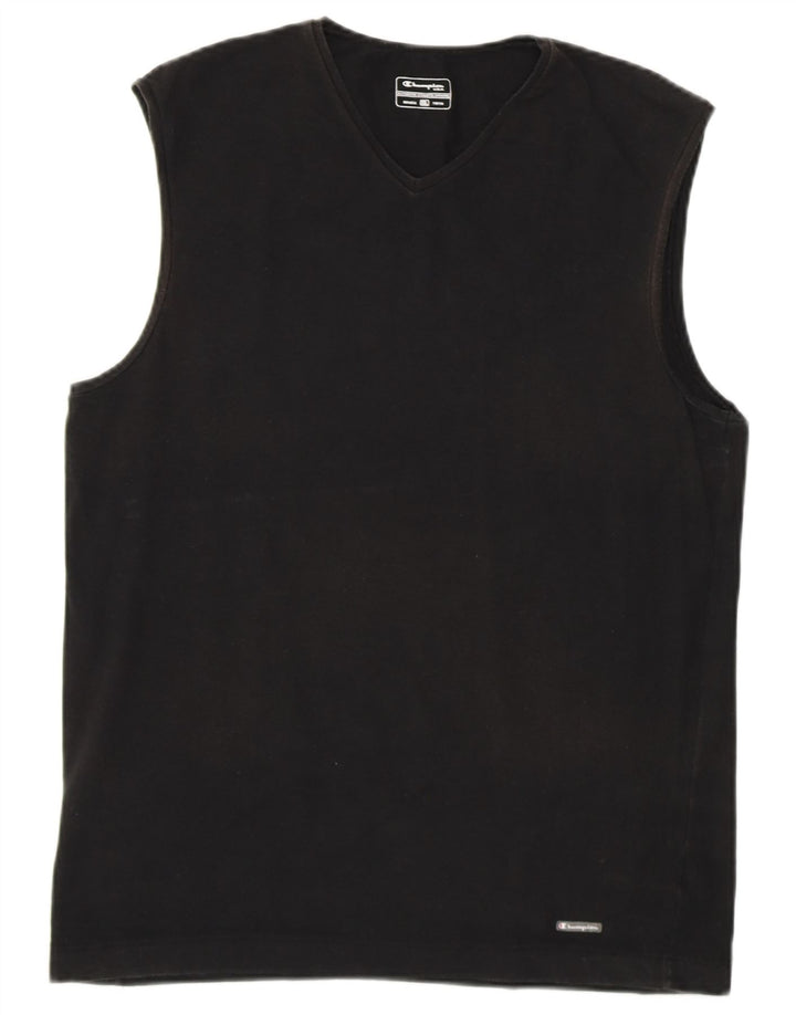 CHAMPION Camiseta sin mangas para mujer UK 20 2XL Negro