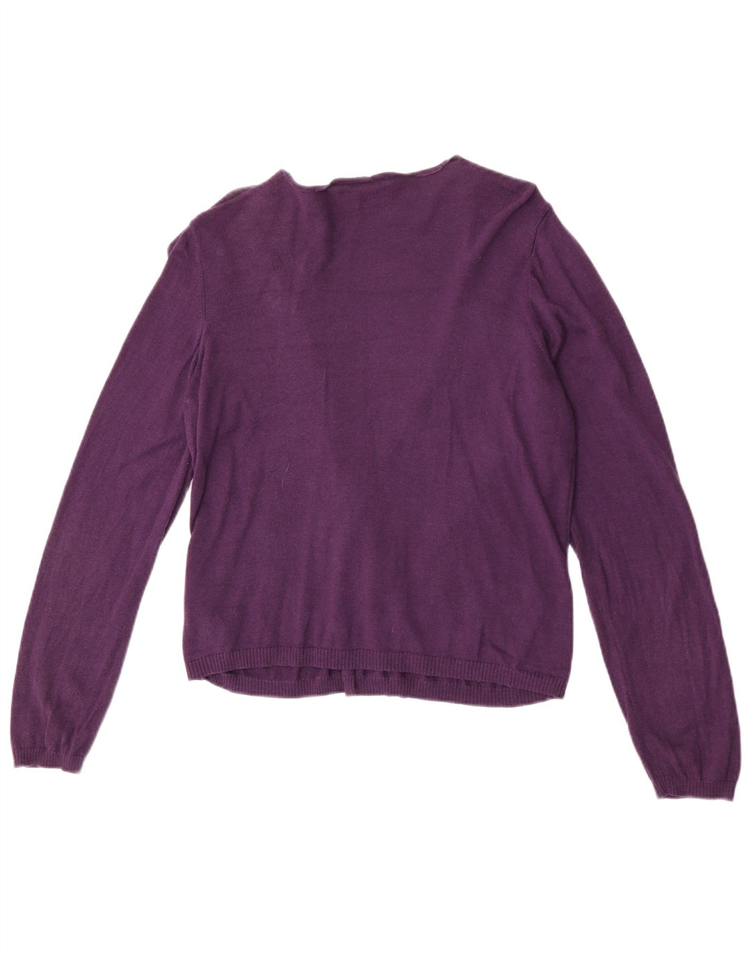Marks & Spencer Suéter tipo cárdigan abierto para mujer Reino Unido 44 Algodón morado mediano