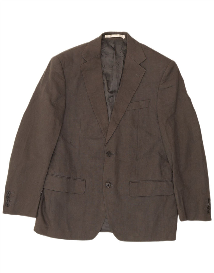 Marks & Spencer Chaqueta tipo blazer de 2 botones para hombre UK 38 Lino verde mediano