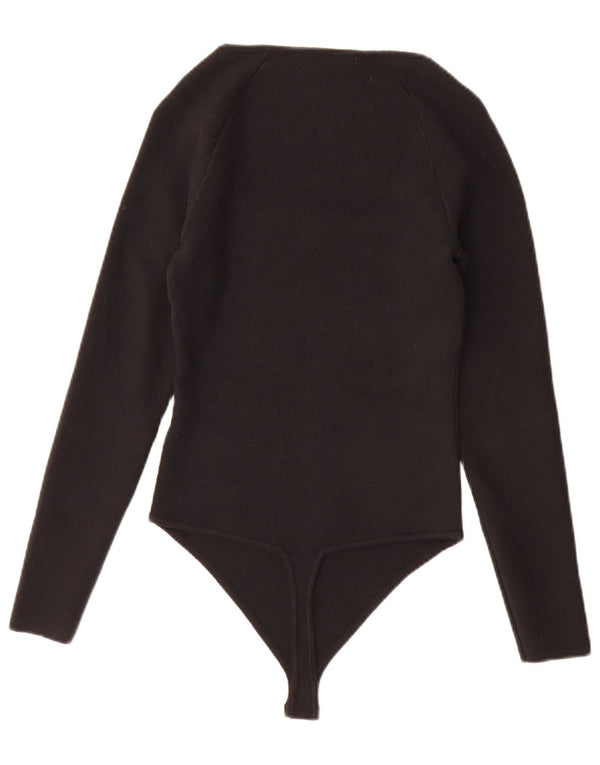Abercrombie & Fitch Body de manga larga para mujer UK 42 Mediano Negro