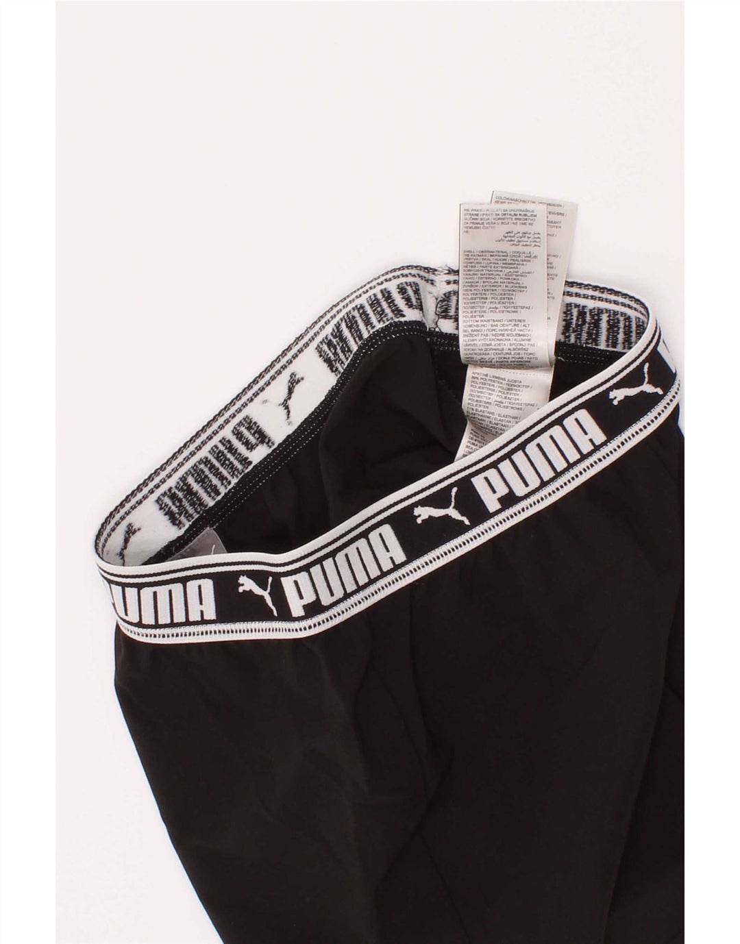 Puma Shorts deportivos gráficos para niña 9-10 años Negro Poliéster