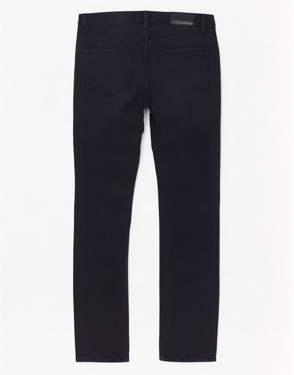 Reiss Mens Drake pantalones casuales rectos W34 L32 algodón azul marino