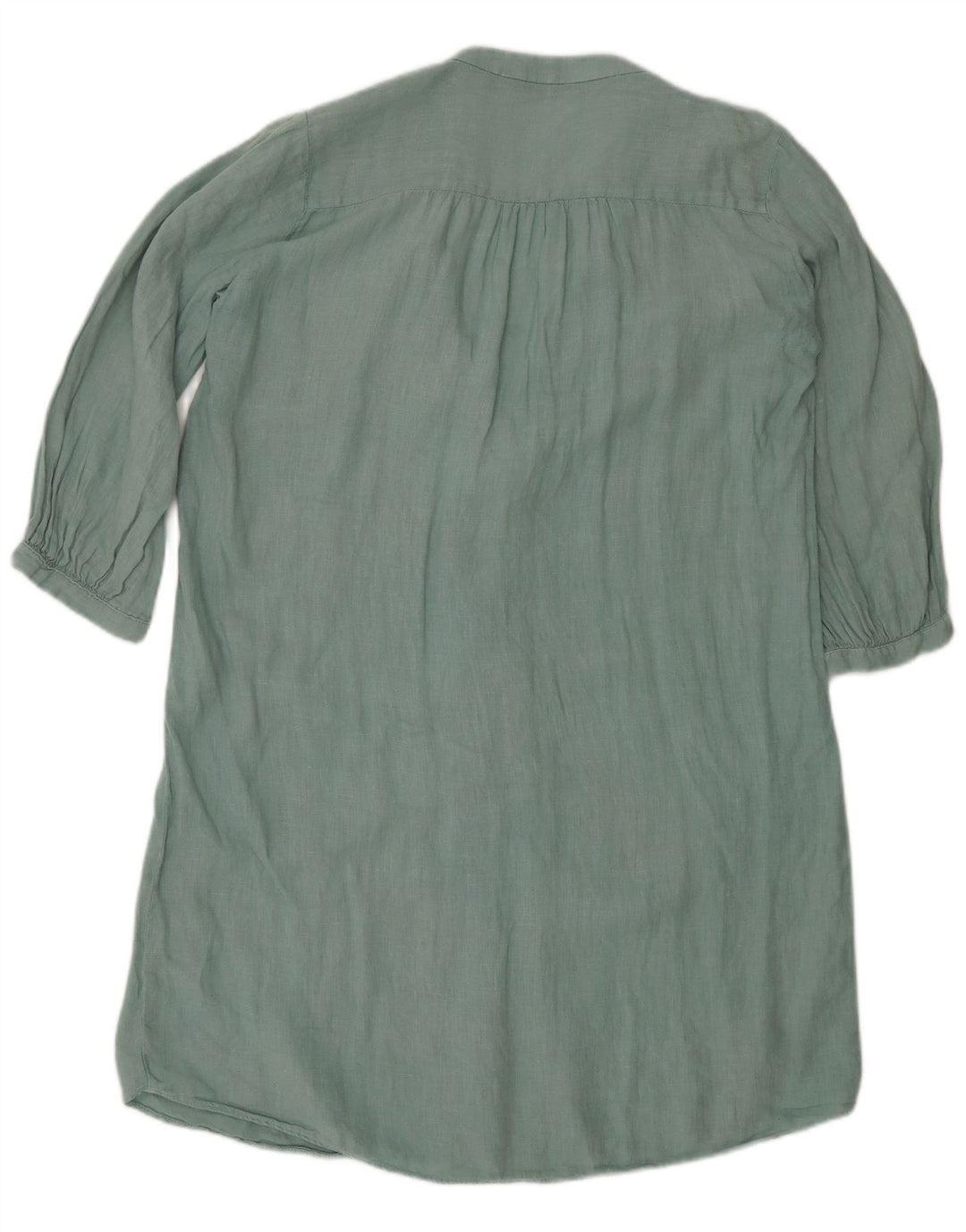 Zara Vestido recto de manga 3/4 para mujer UK 44 Verde medio
