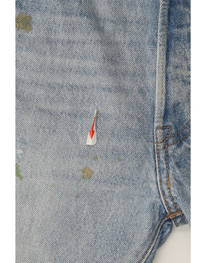 Levi's Jeans rectos desgastados 501 para hombre W30 L34 Algodón azul