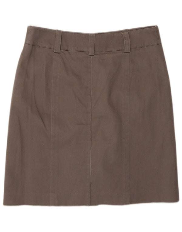 Oasis Falda Midi Regular para Mujer US 10 Grande W30 Algodón Marrón