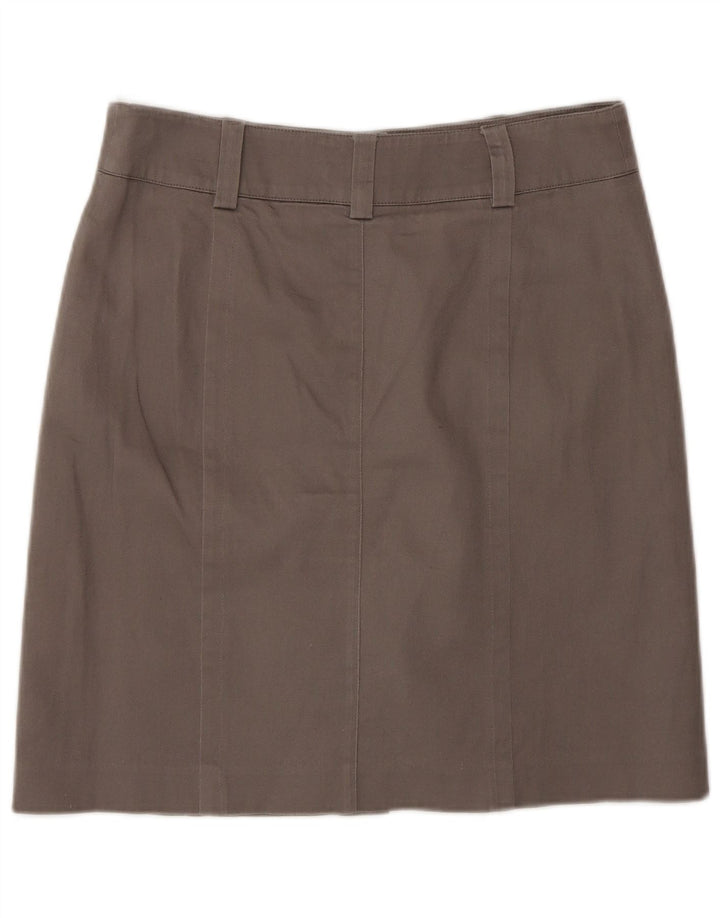 Oasis Falda Midi Regular para Mujer US 10 Grande W30 Algodón Marrón