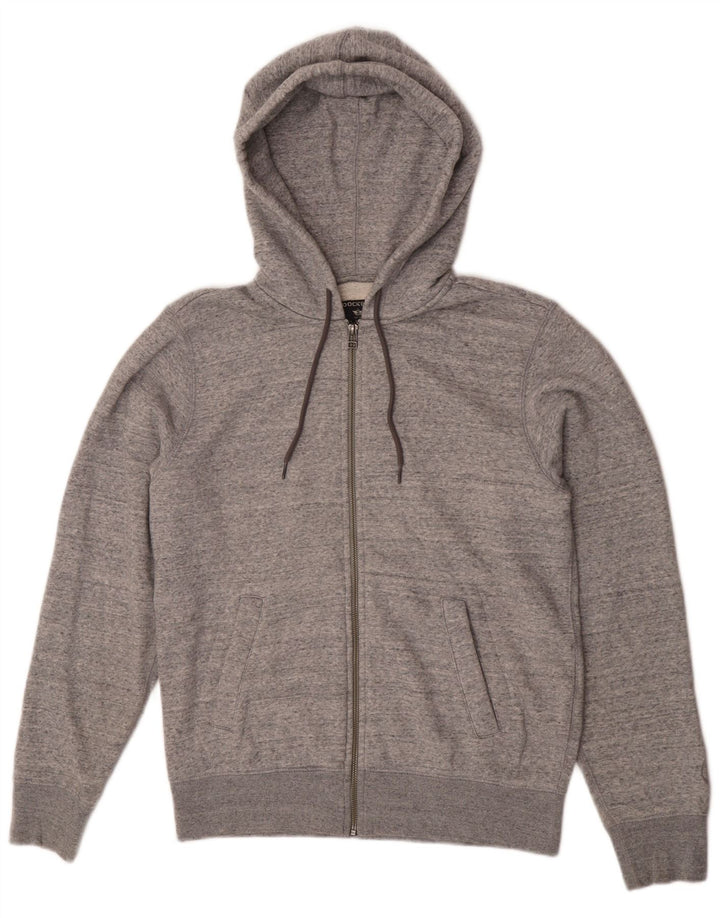 Dockers Suéter con capucha y cremallera regular para hombre Pequeño Algodón moteado gris