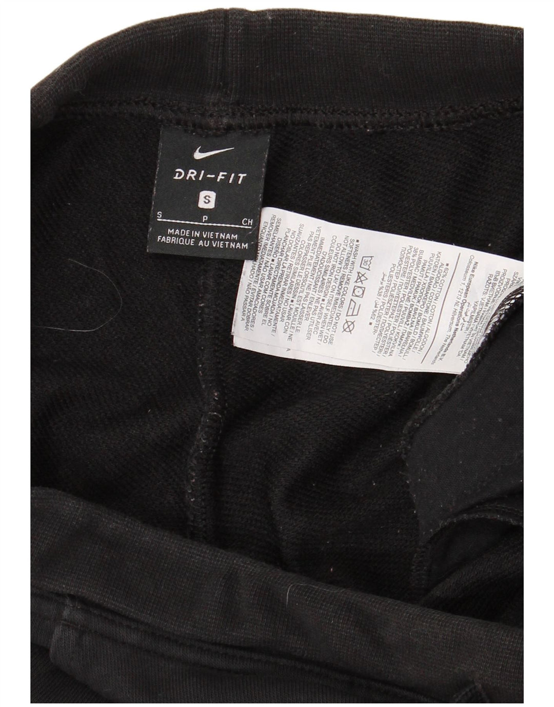 NIKE Mujer Chándal Pantalones Joggers UK 10 Small Negro Algodón