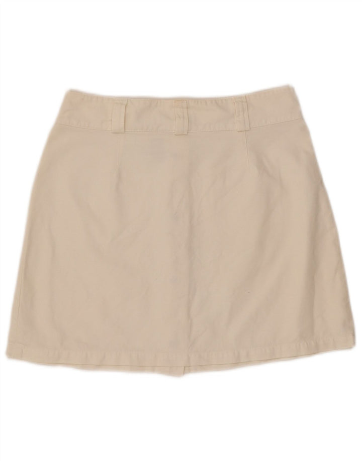 CALVIN KLEIN Minifalda para mujer W30 Mediana de algodón blanco roto