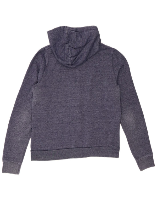 Topshop Sudadera con capucha y cremallera para mujer UK 10 Small Blue