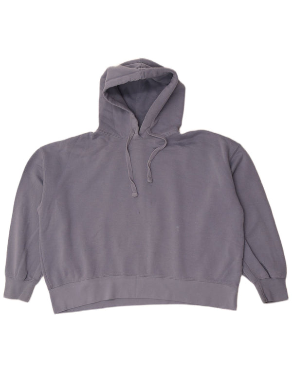 Zara Mujer Sudadera con Capucha Extragrande UK 10 Small Poliéster Azul