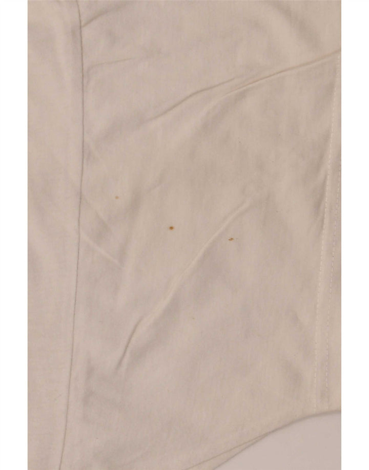 Polo Lotto Hombre Grande Blanco Geométrico