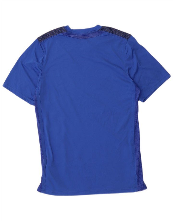 Camiseta Nike Dri Fit Graphic para hombre, parte superior de poliéster azul medio