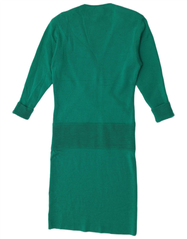 Vestido estilo jersey para mujer De Pietri IT 44 Lana verde medio