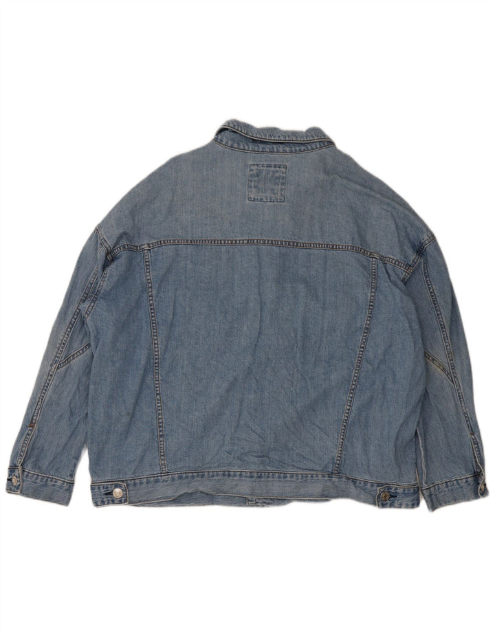 Zara - Chaqueta vaquera para hombre, talla 40, algodón azul grande