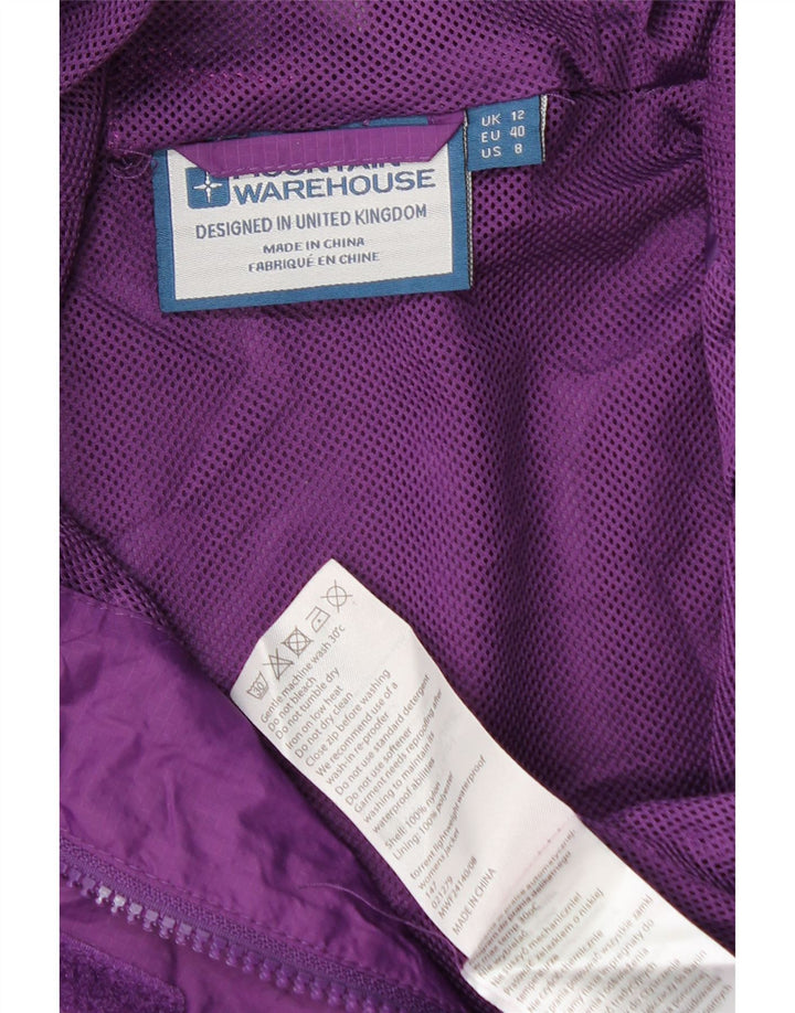 Chaqueta impermeable con capucha para mujer Mountain Warehouse UK 42 Medium Nylon morado