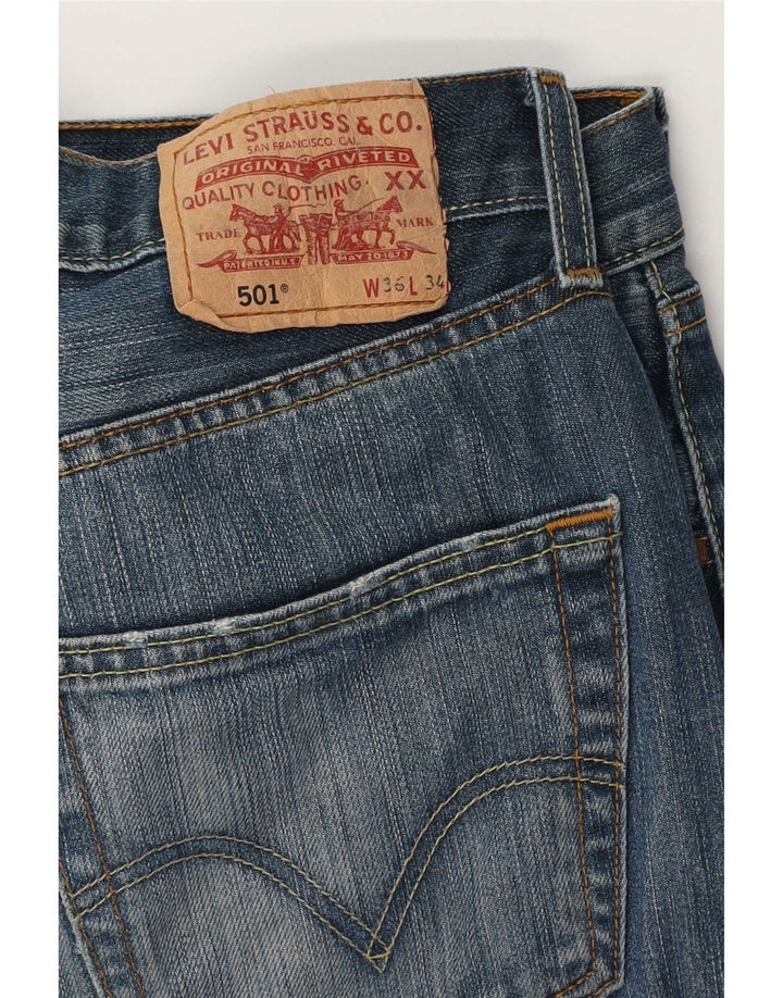 Levi's Hombre 501 Vaqueros Rectos W36 L34 Azul