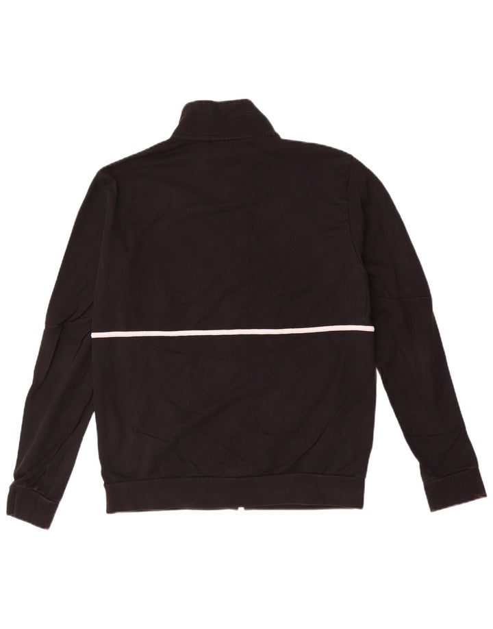 Emporio Armani Chaqueta superior de chándal con gráfico para hombre Algodón negro mediano