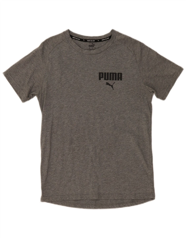 Puma Camiseta gráfica para hombre Top gris medio moteado