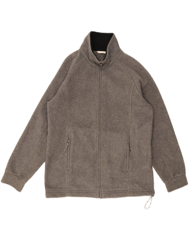 Marks & Spencer Chaqueta polar extragrande para mujer UK 10 Small Gris Poliéster