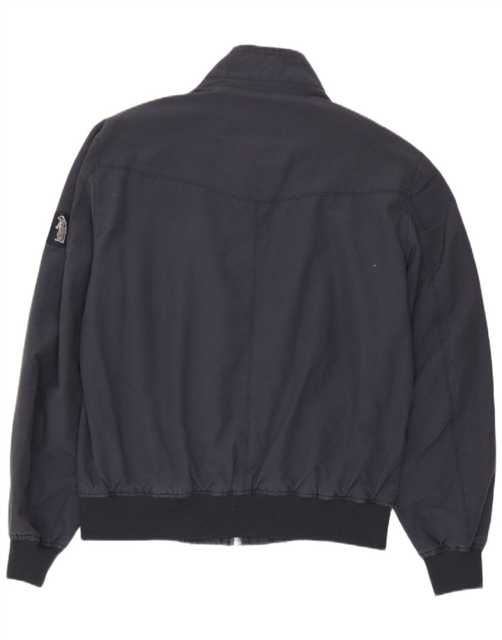 Refrigue Chaqueta Bomber para Hombre UK 42 XL Nylon Azul Marino