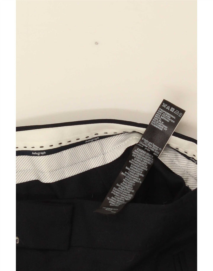 Marks & Spencer Pantalones chinos para mujer UK 12 Medium W32 L30 Azul marino