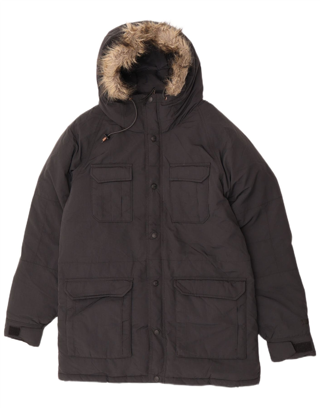 Levi's Chaqueta acolchada con capucha para hombre UK 38 Mediana Poliamida negra