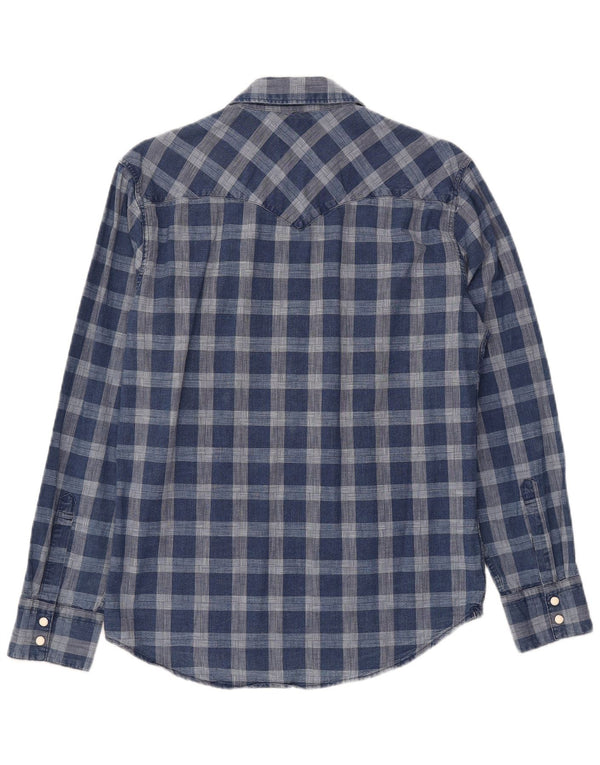 Camisa Levi's Hombre Algodón Azul Medio A Cuadros